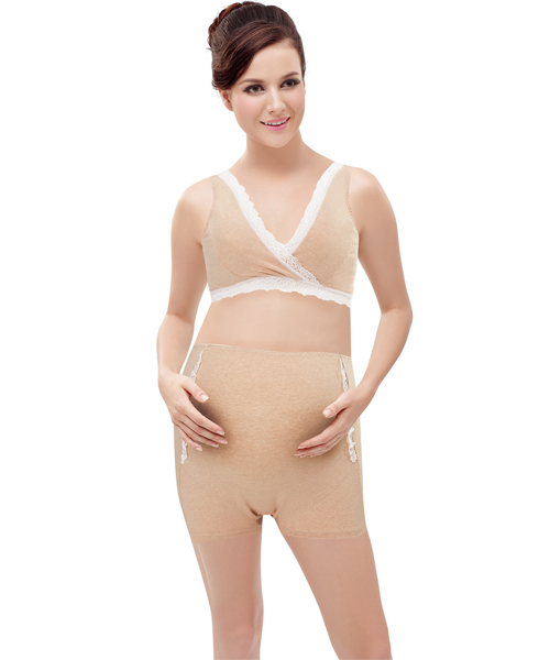 享受孕天然彩棉呵護(hù)型托腹內(nèi)褲