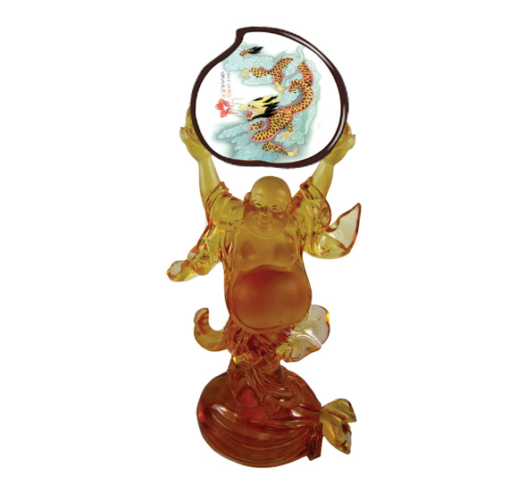 維尼寶貝彌勒送福胎毛繡