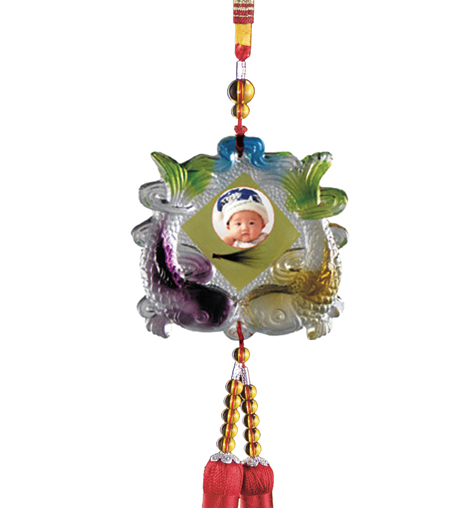 維尼寶貝大平安車掛胎毛鏈