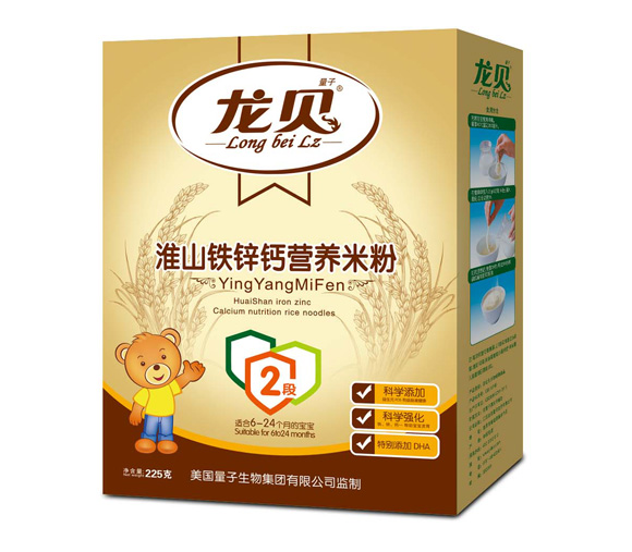 龍貝淮山鐵鋅鈣營(yíng)養(yǎng)米粉2段