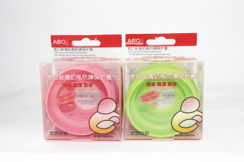 艾貝琪寬口玻璃奶瓶防摔保護套
