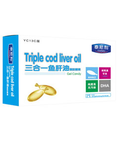 泰斯利三合一魚(yú)肝油凝膠糖果