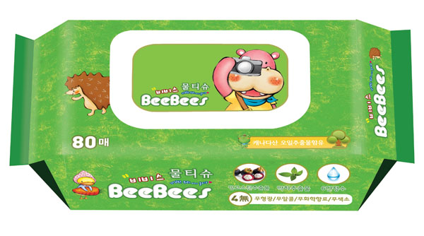 金貝柔山竹薄荷yinge濕巾80片