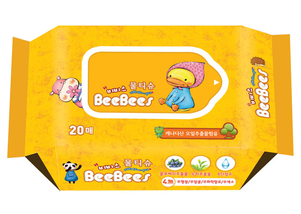 金貝柔藍(lán)莓綠茶yinge濕巾20片