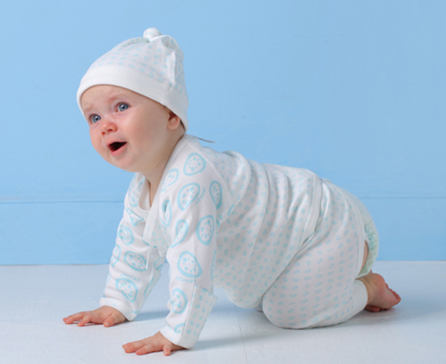 藕糖氏yinge連體衣藍(lán)色