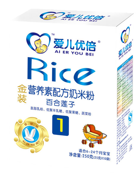 愛(ài)兒優(yōu)倍金裝百合蓮子營(yíng)養(yǎng)素配方奶米粉盒裝