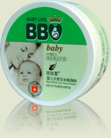 娃娃愛yinge天然玉米爽身粉