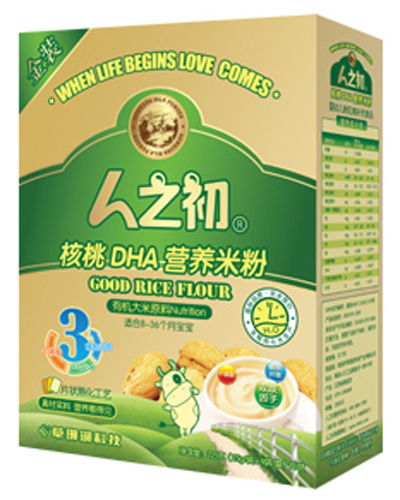 人之初youe核桃DHA米粉3段盒裝