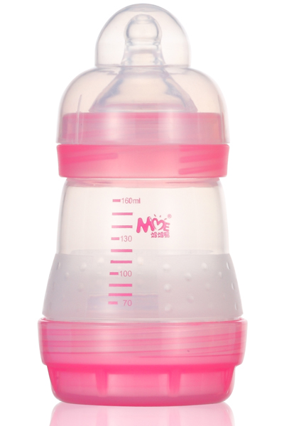 媽媽易160毫升寬口帶底凸點磨砂奶瓶