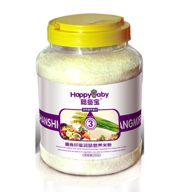 聰童寶多種營(yíng)養(yǎng)蛋白膳食纖維潤(rùn)腸米粉850g3段