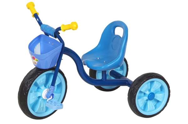 金六一藍色三輪童車