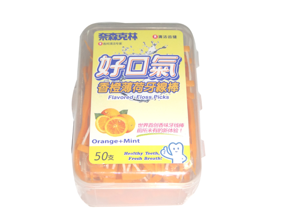 奈森克林好口氣香橙薄荷牙線棒50支
