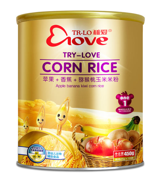 稚愛蘋果+香蕉+獼猴桃玉米米粉1段