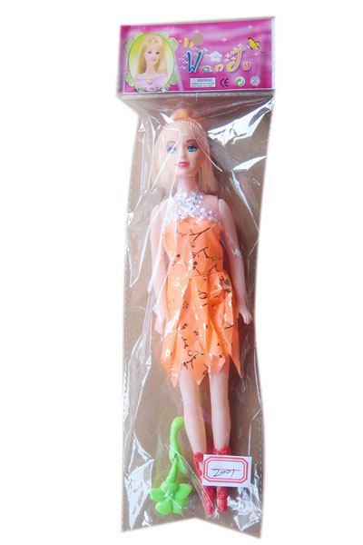 眾合玩具橙色裙裝娃娃