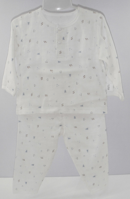 娃愛的蓓蓓紗布圓領(lǐng)內(nèi)衣套裝