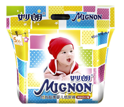 妙朗時(shí)尚超薄yinge紙尿褲S36片