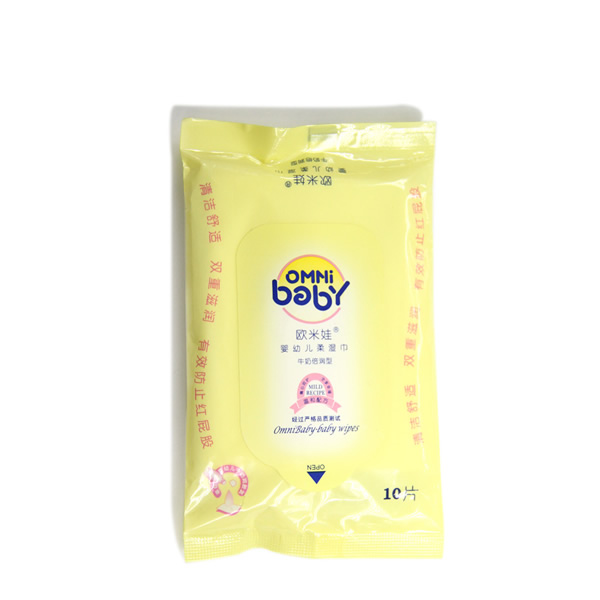 歐米娃牛奶倍潤型yingye柔濕巾10片