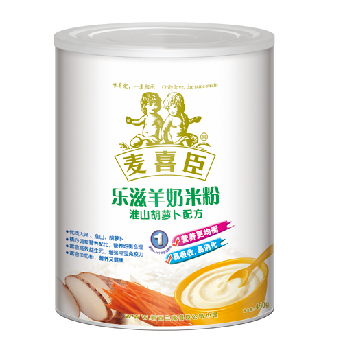 麥喜臣樂(lè)滋羊奶米粉淮山胡蘿卜配方(聽(tīng)裝)