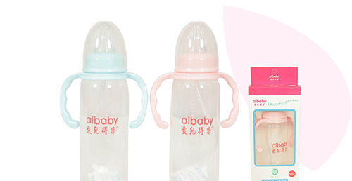 愛(ài)兒得樂(lè)240ml標(biāo)口PP帶柄自動(dòng)奶瓶
