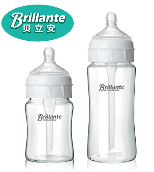 貝立安高級(jí)防脹氣晶鉆玻璃奶瓶