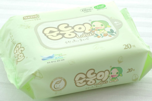 韓國(guó)進(jìn)口yinge濕巾頂級(jí)便攜裝20片1