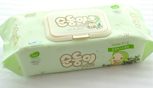 韓國進口yinge濕巾頂級蓋裝70片