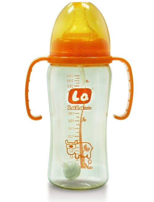 樂樂寶貝帶炳吸管yinge奶瓶