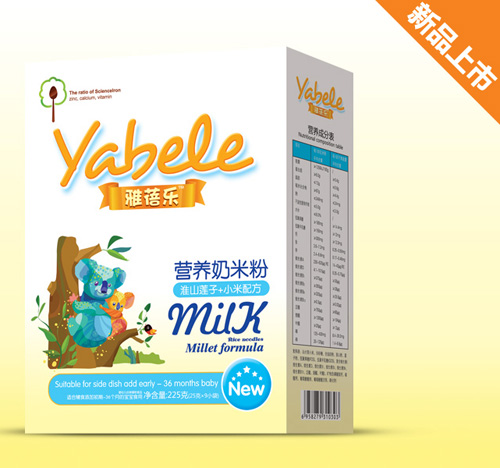 雅蓓樂(lè)淮山蓮子+小米配方營(yíng)養(yǎng)奶米粉