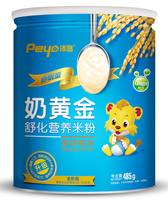 沛悠奶黃金香菇鱈魚舒化米粉