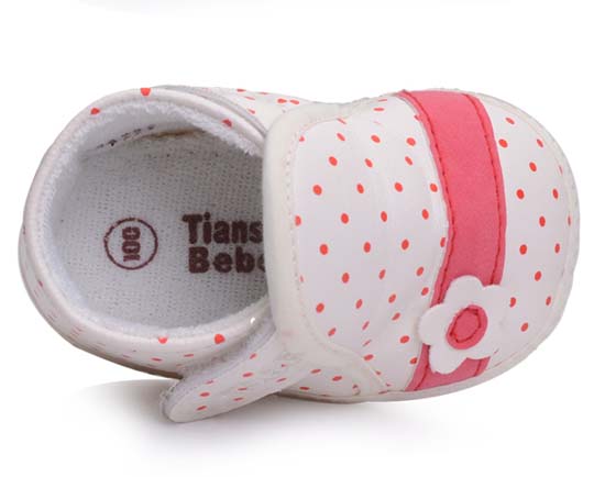 天使之嬰透氣PUyoue步前鞋紅色