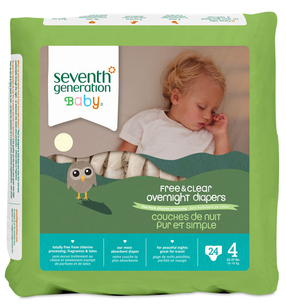 七世代yinge夜用紙尿褲4階段