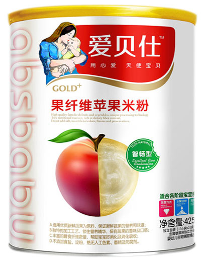 愛貝仕智暢型果纖維蘋果米粉