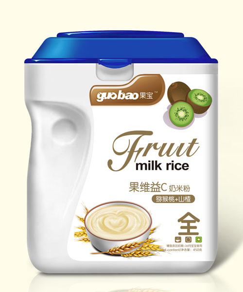果寶果維益C奶米粉桶裝全獼猴桃+山楂
