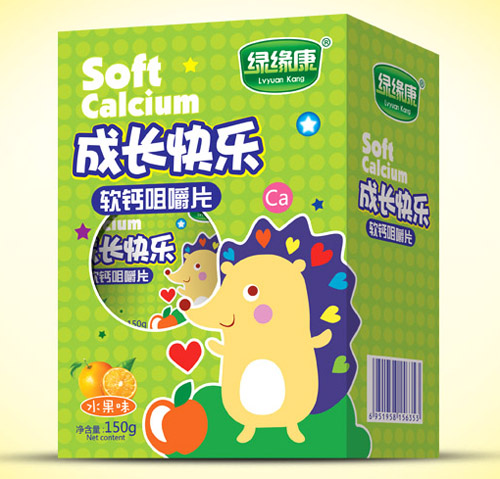綠緣康成長快樂軟鈣咀嚼片