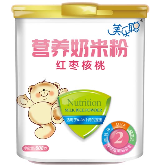 美樂聰紅棗核桃蛋白營養(yǎng)奶米粉