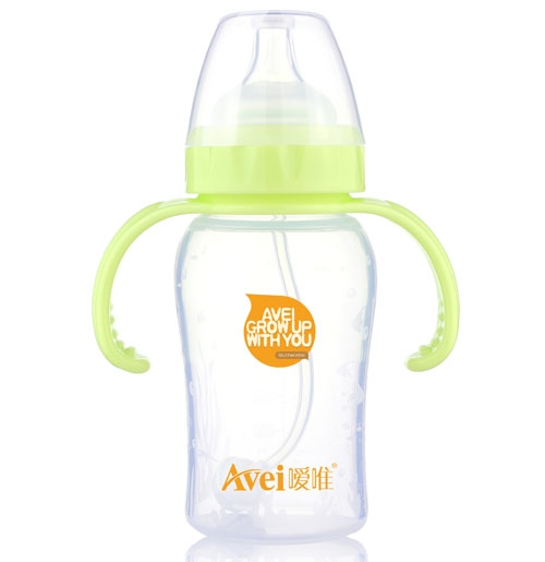 噯唯寬口徑帶柄自動(dòng)硅膠奶瓶(240ml)