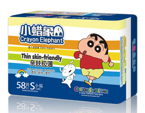 小蠟象親膚極薄yinge紙尿褲S碼