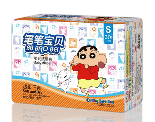 筆筆寶貝超柔干爽yinge紙尿褲S碼
