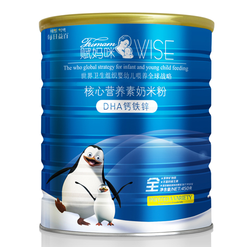 賦媽咪DHA鈣鐵鋅核心營(yíng)養(yǎng)素奶米粉全段