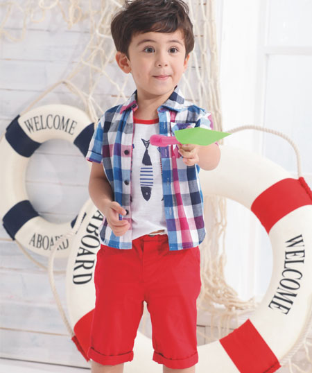 威斯米格格襯衫藍色