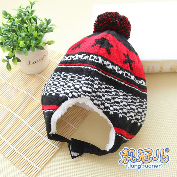 靚冠兒yingye加絨保暖護(hù)耳帽子背面