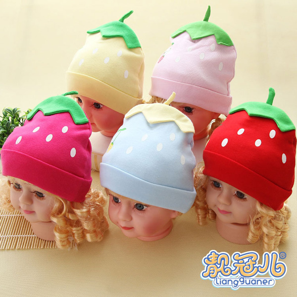 靚冠兒yingye草莓帽子