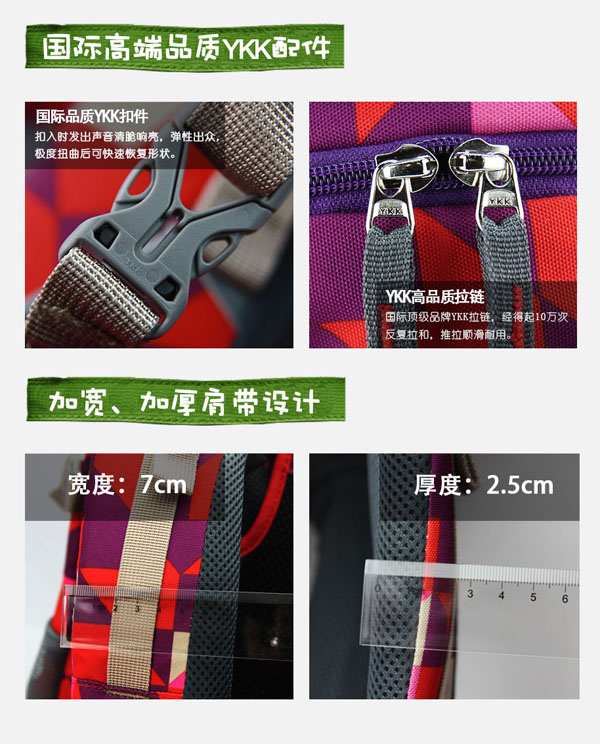 琴鳥風(fēng)華正茂兒童書包細(xì)節(jié)設(shè)計