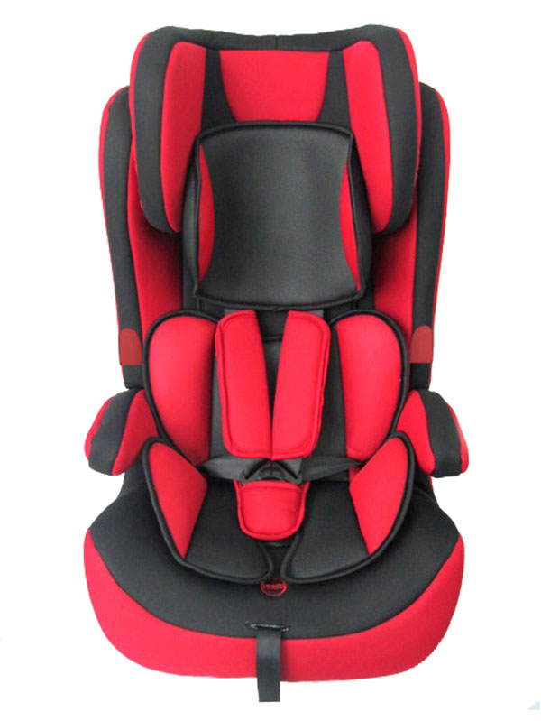 樂(lè)貝貝大紅色兒童安全座椅