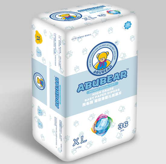 阿布熊超級(jí)薄yinge紙尿片XL碼36片