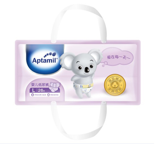Aptamilyinge紙尿褲俯視圖