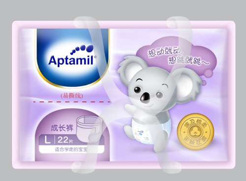 Aptamil成長褲俯視圖