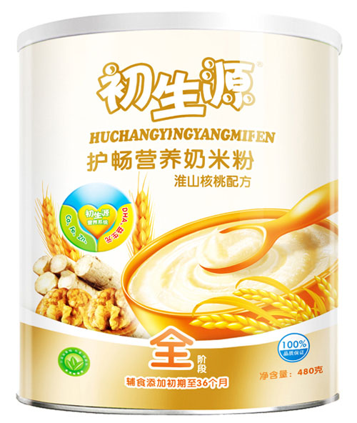 初生源淮山核桃護(hù)暢營養(yǎng)奶米粉全段