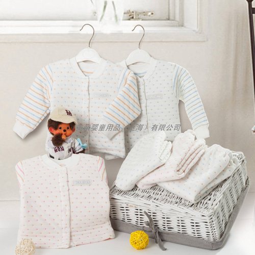 美親yinge有機棉點點條紋紋套裝