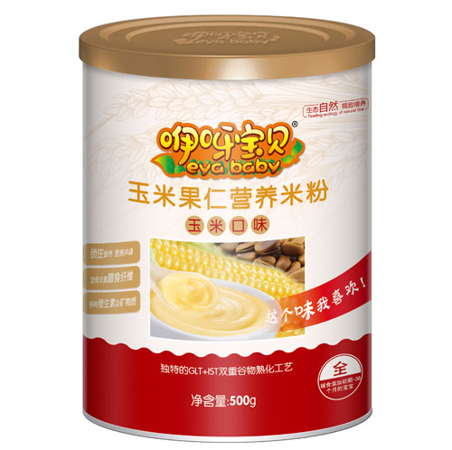 咿呀寶貝玉米果仁營養(yǎng)米粉聽裝